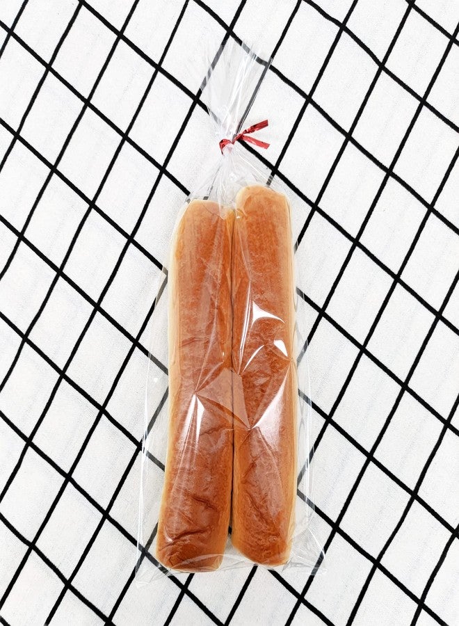 XLSFPY 100PCS Cellophane Bags 5x11 inches, Clear Treat Bags with 4’’ Twist Ties, Plastic Cello Bags - 1.4 mils Thick OPP Rice Crispy Bags for Gift Goodie Favor Candy Cake Pop Birthday Party Cookies (5’’ x 11’’) - Image 4